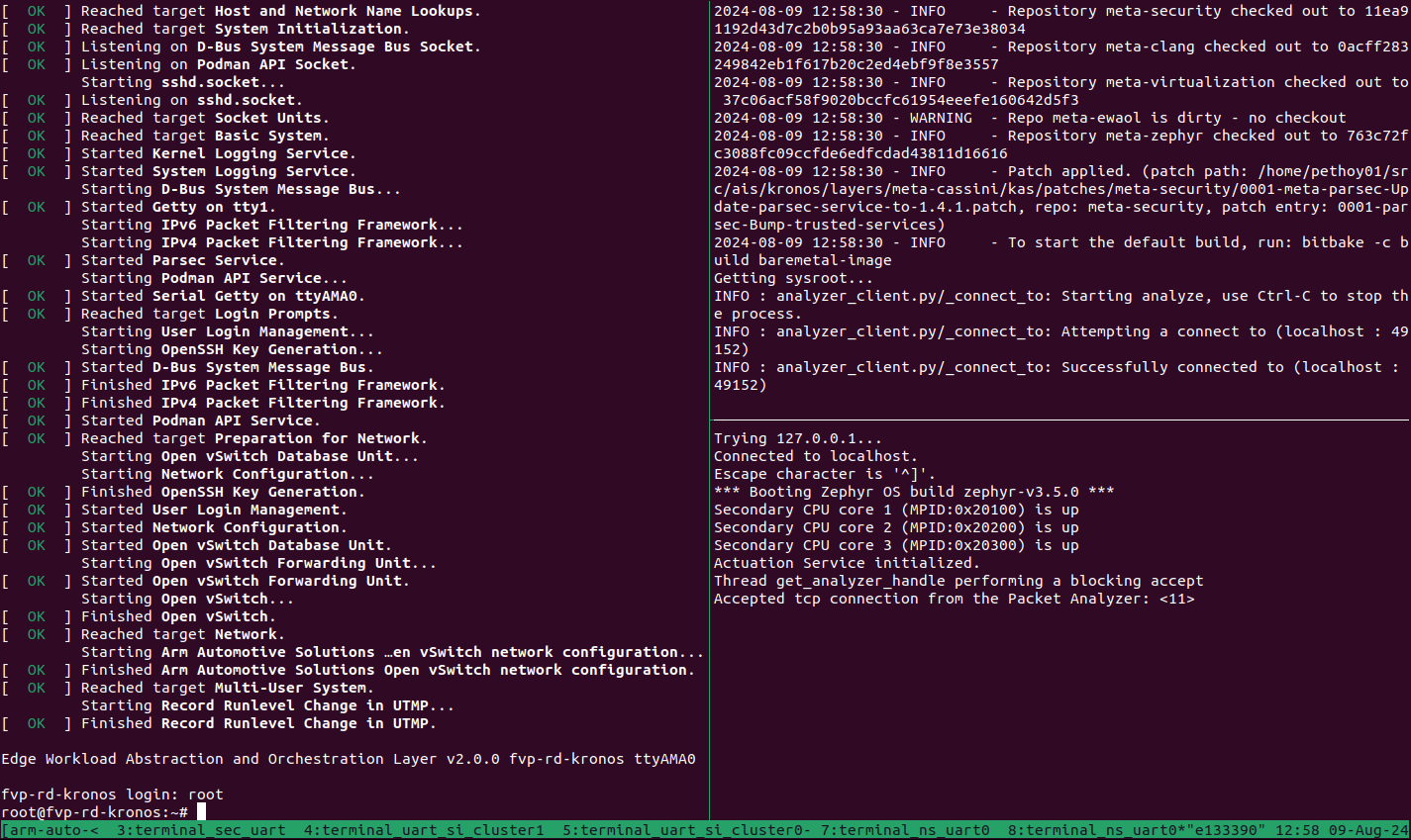 Arm Auto Solutions Packet Analyzer - Baremetal Architecture